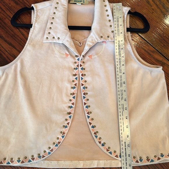 Rockin'‎ C Pink Studded Vest - Picture 15 of 15
